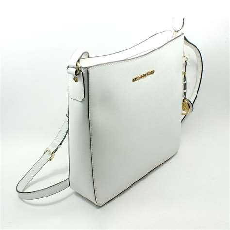 michael kors white small purse|michael kors white shoulder bag.